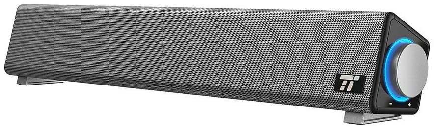 TaoTronics Computer Speakers, Wired Computer Sound Bar, Stereo USB Powered Mini Soundbar Speaker for PC Cellphone Tablets Desktop Laptop