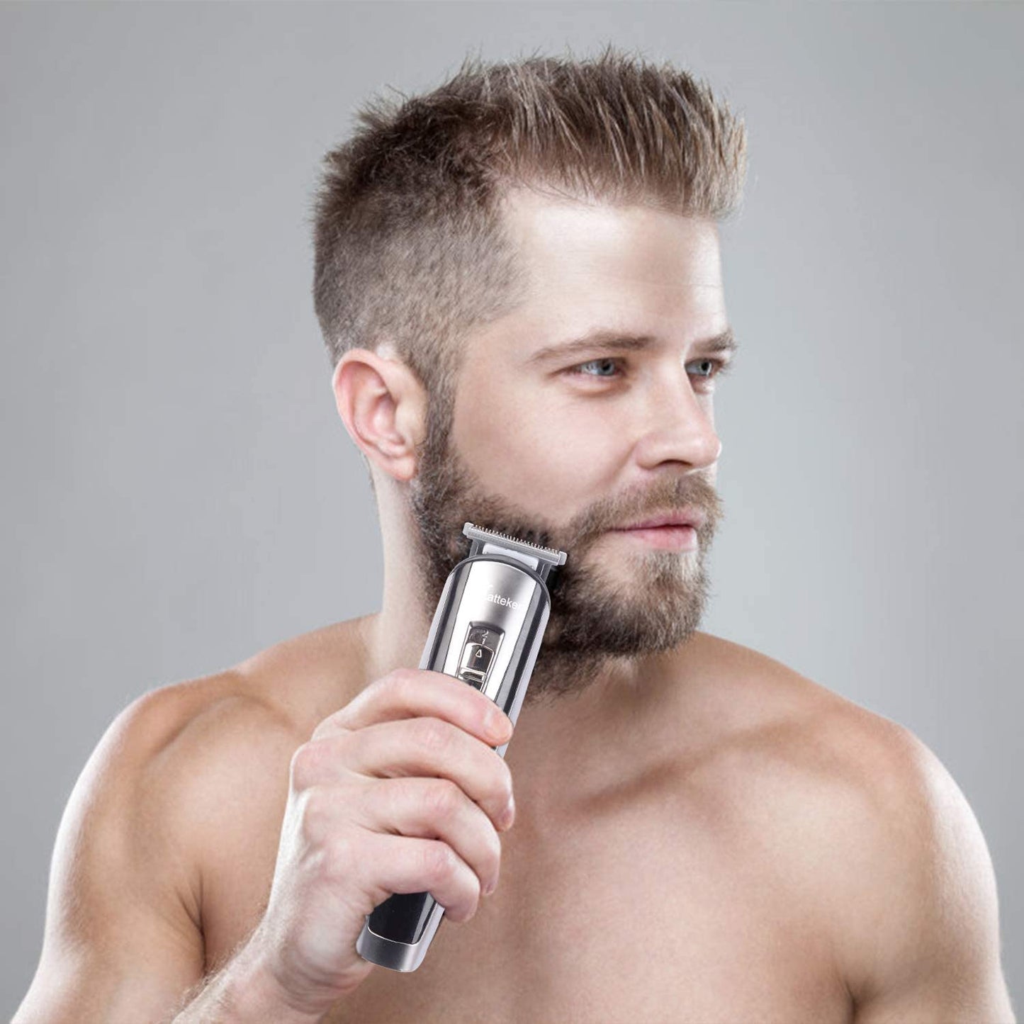 Hatteker 5 In 1 Hair Beard Mustache Nose Waterproof Groomer Precision Trimmer Kit For Men