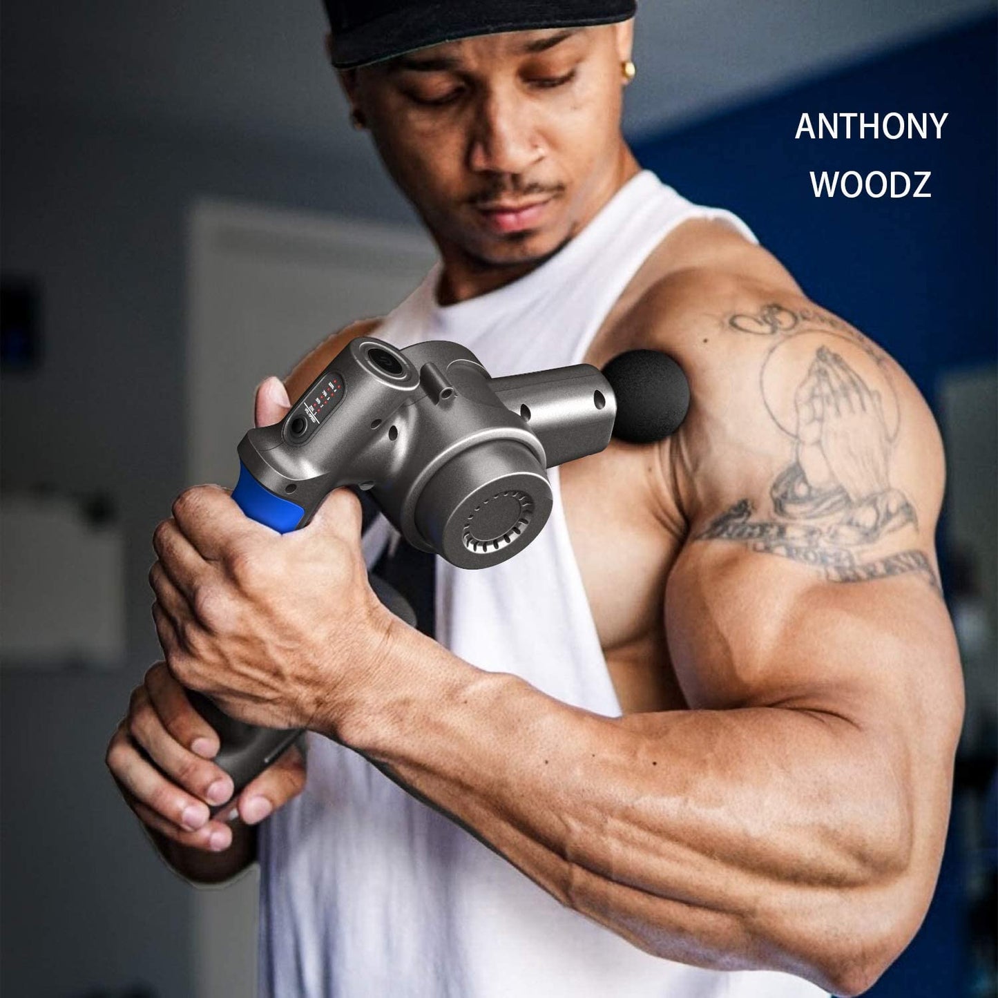 RENPHO R4 Pro Massage Gun Adjustable Arm Deep Tissue Percussion Muscle Massager