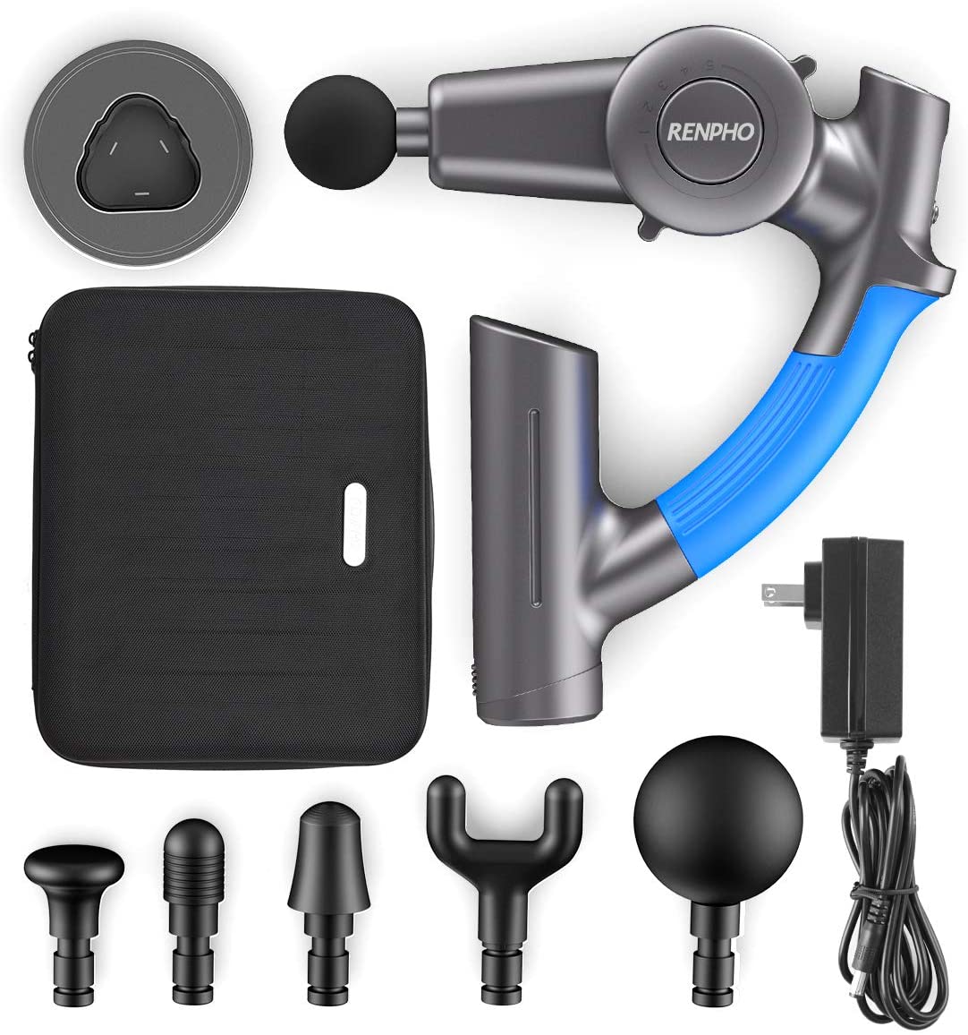 RENPHO R4 Pro Massage Gun Adjustable Arm Deep Tissue Percussion Muscle Massager