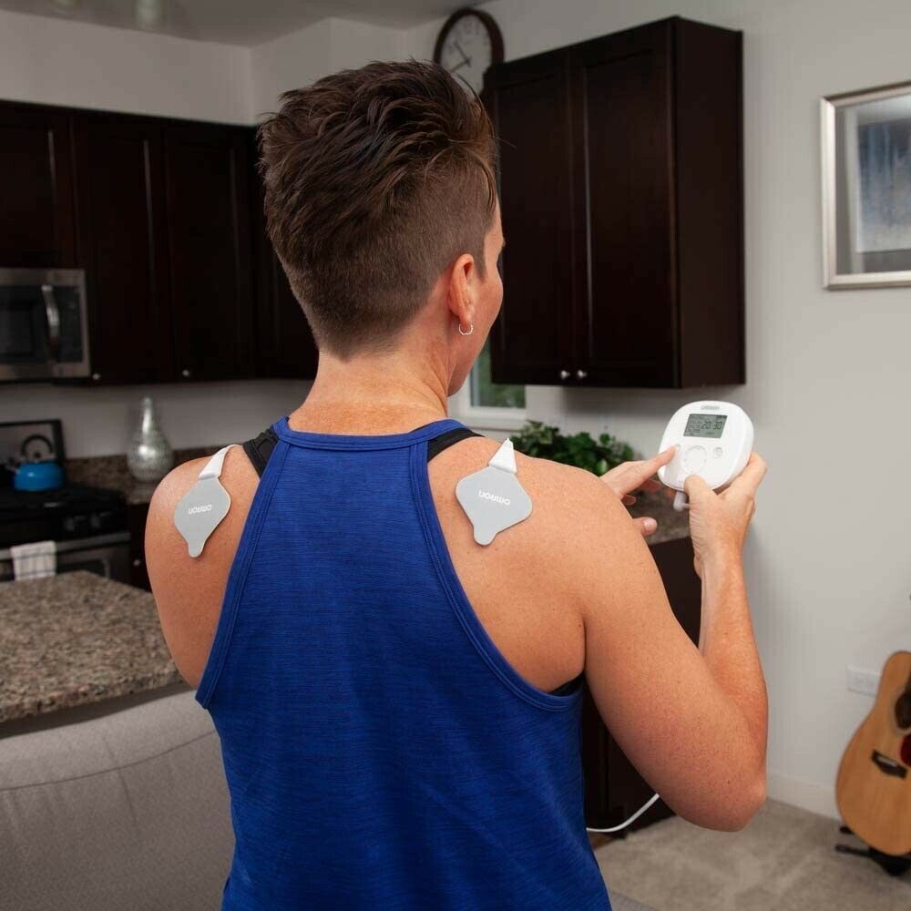 Omron Total Power + Heat TENS Unit Muscle Stimulator Drug-Free Pain Relief PM800