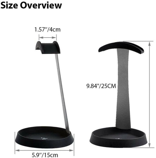 Avantree Aluminum Metal Headphone Stand Hanger with Cable Holder Black HS102