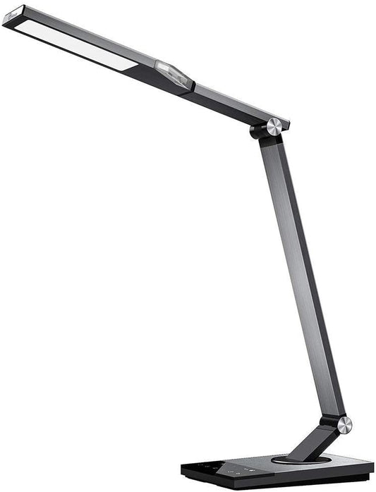 TaoTronics TT-DL16 Stylish Metal LED Desk Lamp, Office 5V/2A USB Port, 5 Color Modes, 6 Brightness Levels, Touch Control, Timer, Night Light, Official Member of Philips Enabled Licensing Program