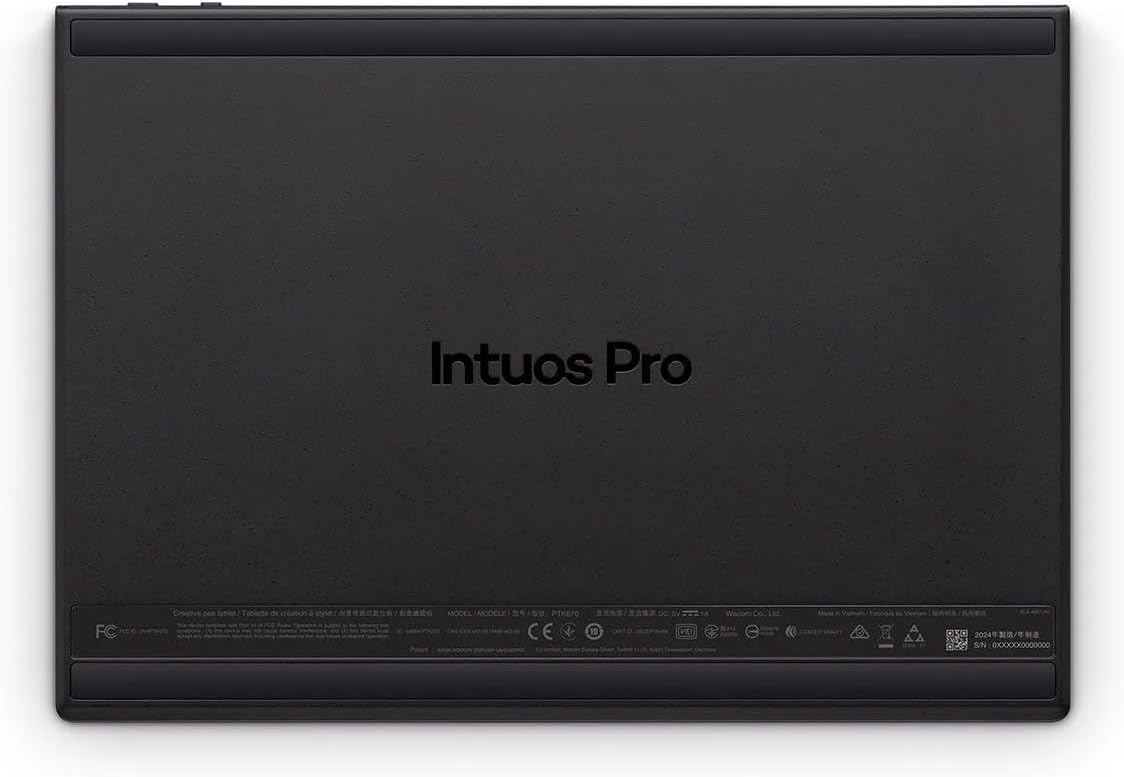 Wacom Intuos Pro Medium TPTK670K0C Pen Tablet, Pen Tab, Pro Board Tab, Wacom Pro Pen 3, Compatible with Windows and Mac