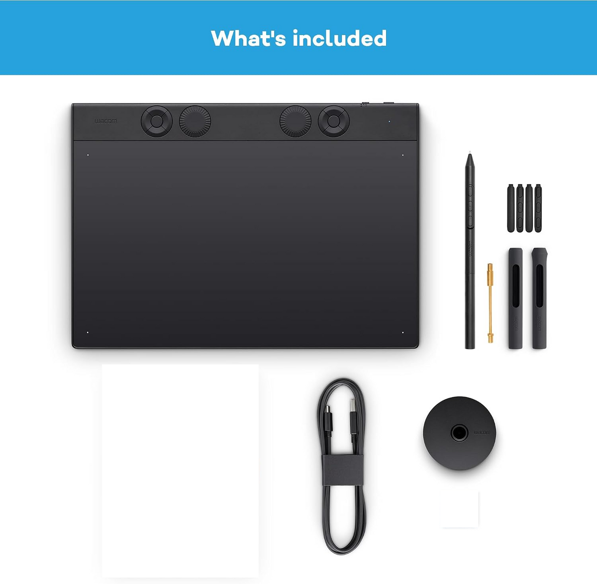 Wacom Intuos Pro Medium TPTK670K0C Pen Tablet, Pen Tab, Pro Board Tab, Wacom Pro Pen 3, Compatible with Windows and Mac