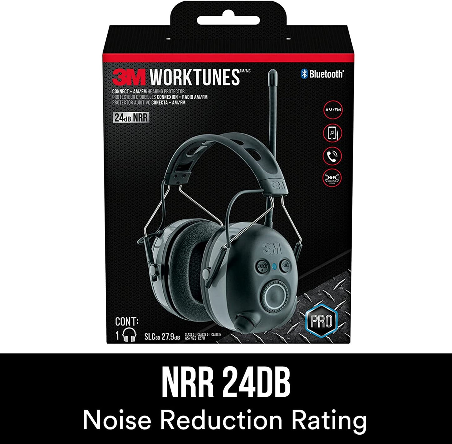 3M WorkTunes Wireless Hearing Protector with Bluetooth Technology 90542-3DC