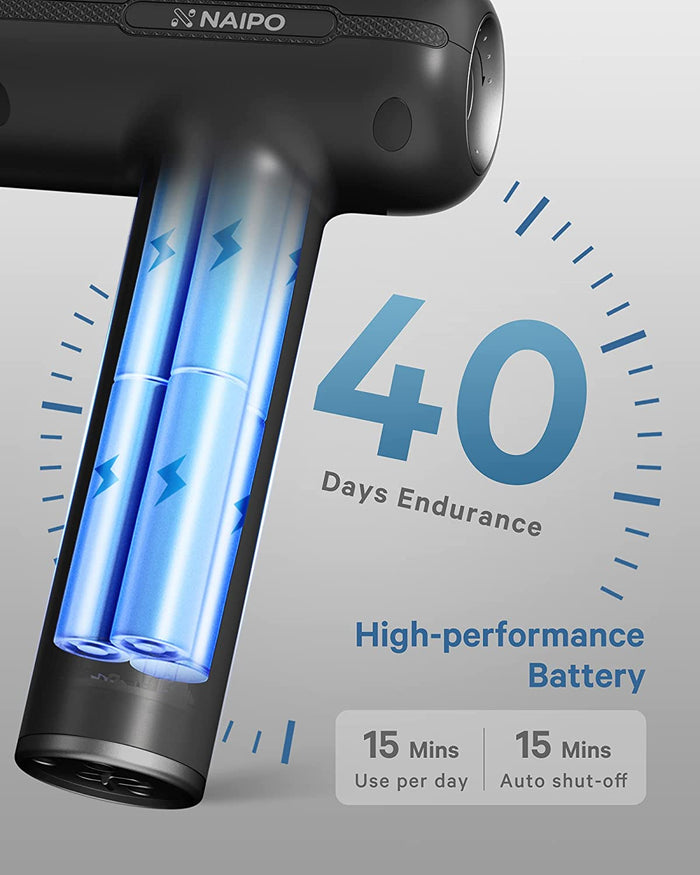 NAIPO MASSAGE GUN FOR ATHLETES, NAIPO HANDHELD MASSAGE DEEP TISSUE BODY MUSCLE MASSAGE GUN