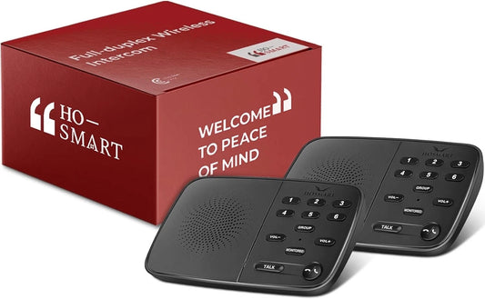 Hosmart HY812 UltraSpeak Two-Way Real-time Full Wireless Intercom(2 Units)